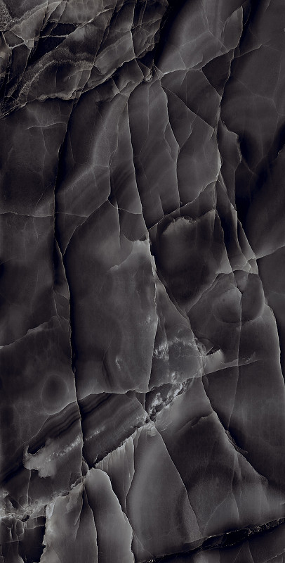 Керамогранит Arcadia Ceramica Onyx black HG2009-A 60х120 см черный для ванной комнаты, для кухни Индия