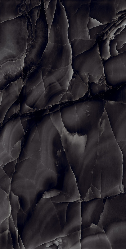 Керамогранит Arcadia Ceramica Onyx black HG2009-A 60х120 см черный для ванной комнаты, для кухни Индия