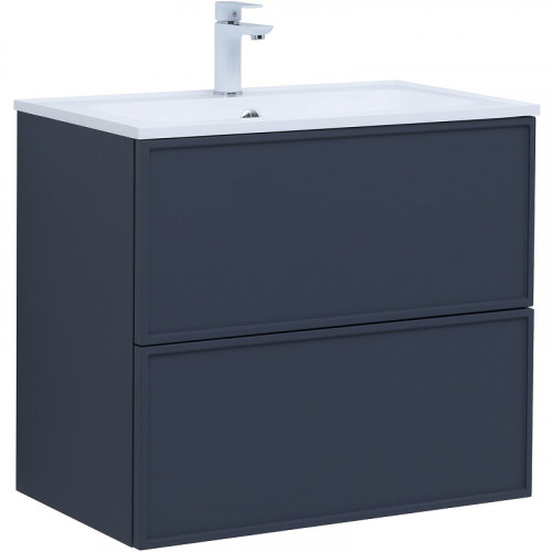 Тумба под раковину Aquanet Арт 75 313265 подвесная Маренго МДФ / ЛДСП