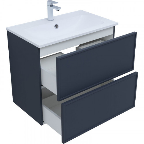 Тумба под раковину Aquanet Арт 75 313265 подвесная Маренго МДФ / ЛДСП