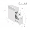 Тумба Onika Кроун 20 402001 цвет Белый