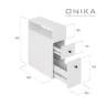 Тумба Onika Кроун 20 402001 цвет Белый