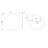 Зеркало AM.PM X-Joy 70 M85MOX50701WG с подсветкой с ИК-сенсорным выключателем