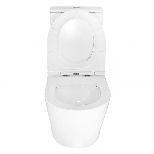Унитаз компакт Azario Lander AZ-1299A цвет Белый с сиденьем Микролифт