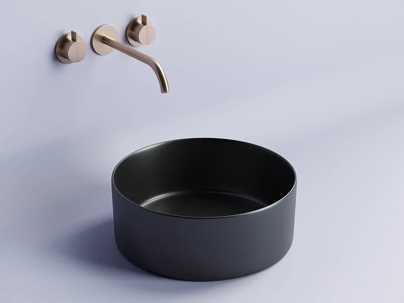 Раковина-чаша Ceramicanova Element 36 CN6032MB Черная матовая фарфор накладная