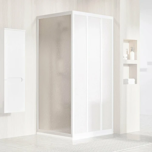 Душевая стенка Ravak Supernova APSS-80 940401R211 профиль Белый витраж пластик Pearl