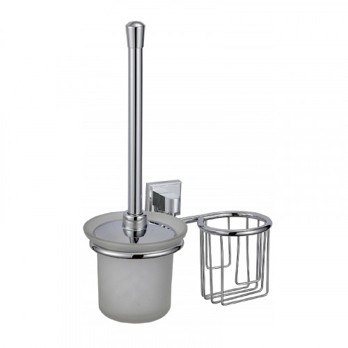 Ершик для унитаза с держателем освежителя воздуха Savol S-L09594 цвет Хром