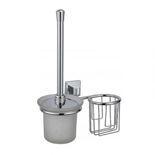 Ершик для унитаза с держателем освежителя воздуха Savol S-L09594 цвет Хром