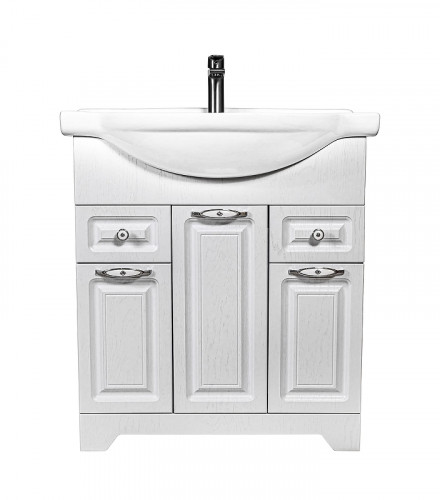 Тумба под раковину Stella Polar Кармела 75 SP-00001992 цвет Белое серебро