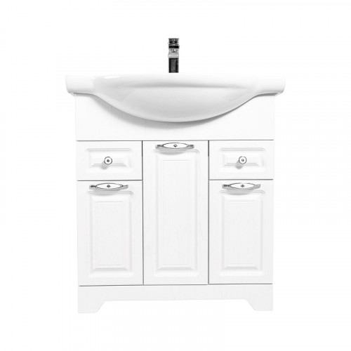 Тумба под раковину Stella Polar Кармела 75 SP-00001992 цвет Белое серебро