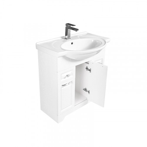 Тумба под раковину Stella Polar Кармела 75 SP-00001992 цвет Белое серебро