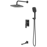 Душевая система Azario Arida AZ-K7354B цвет Черный матовый