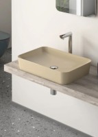 Раковина-чаша Creavit Ultra 60 UL060-00CM00E-0000 Капучино матовая фарфор накладная