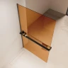 Душевая перегородка Vincea Walk in 90 VSW-1HR900GSGM профиль цвет Вороненая сталь стекло янтарь