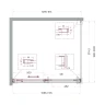 Душевой уголок BelBagno Soft Close-1 110x100 SOFT_CLOSE-1-AH-1-110/100-C-GM профиль Оружейная сталь стекло прозрачное