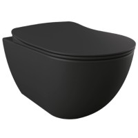 Унитаз Creavit Free FE322-11SM00E-0000 подвесной Черный матовый без сиденья фарфор подвесной