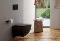 Унитаз Creavit Free FE322-11SM00E-0000 подвесной Черный матовый без сиденья фарфор подвесной