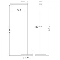 Смеситель для раковины Abber Daheim AF8241W цвет Белый матовый