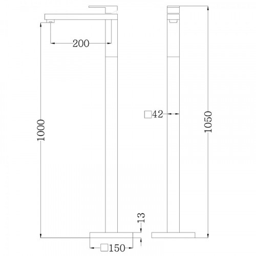 Смеситель для раковины Abber Daheim AF8241W цвет Белый матовый