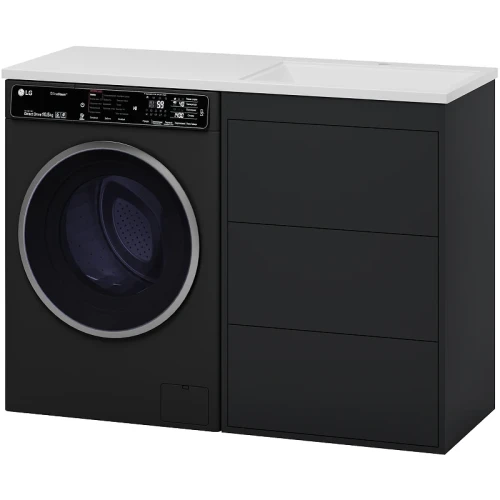 Тумба под раковину Brevita Grafit 120 GRA-01060-013Я Графит матовый МДФ / ЛДСП