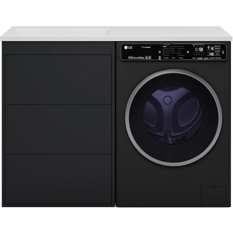 Тумба под раковину Brevita Grafit 120 GRA-01060-013Я Графит матовый МДФ / ЛДСП
