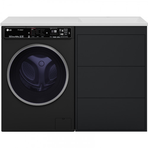 Тумба под раковину Brevita Grafit 120 GRA-01060-013Я Графит матовый МДФ / ЛДСП