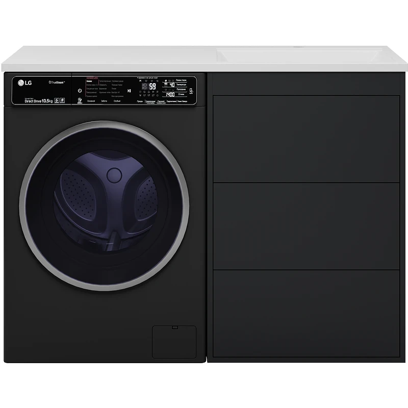 Тумба под раковину Brevita Grafit 120 GRA-01060-013Я Графит матовый МДФ / ЛДСП