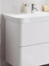 Тумба с раковиной Burgbad Iveo 80 SFEN080F2833G0161C0001*1 подвесная Белая глянцевая