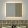 Зеркало Defesto Glow 70х60 DF 2516SH с подсветкой 23W-3000К/с фацетом/Сенсорный выключатель/Теплый белый свет