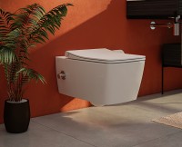 Унитаз биде Vitra Metropole Rim-Ex 7672B003-1684 подвесной без сиденья фарфор подвесной