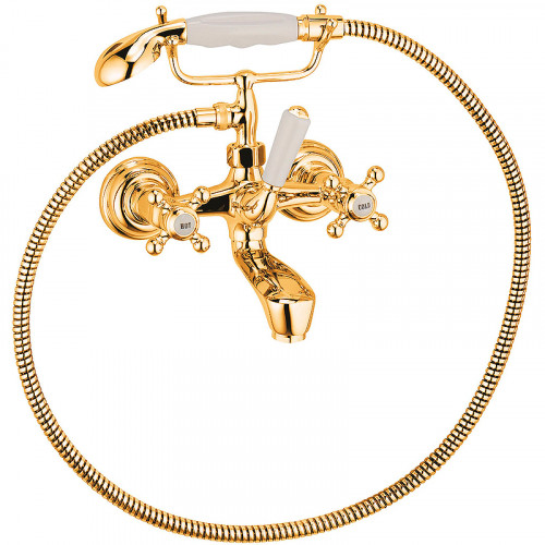 Смеситель для ванны Kludi Adlon 514414520 Золото 23 карат латунь на стену