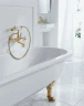 Смеситель для ванны Kludi Adlon 514414520 Золото 23 карат латунь на стену