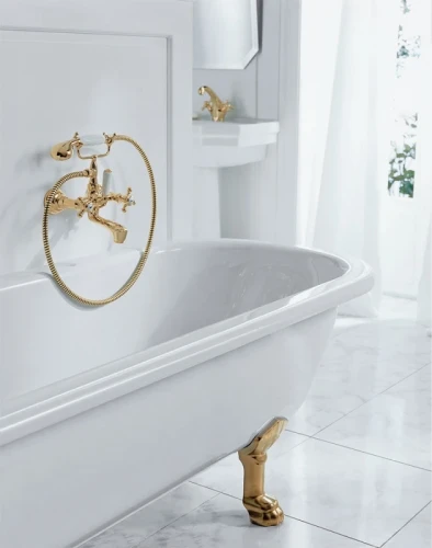 Смеситель для ванны Kludi Adlon 514414520 Золото 23 карат латунь на стену