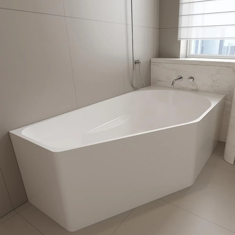 Акриловая ванна Abber 160х90 AB9505 R цвет Белый