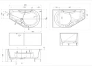 Акриловая ванна Abber 160х90 AB9505 R цвет Белый