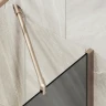 Шторка на ванну Maybah Glass MGV-251-2ш 300x1400 в широком профиле Бронза стекло графитовое матовое