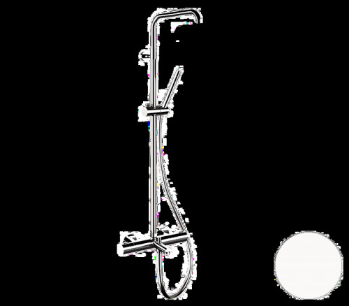 Душевая система Remer Elegance EQ34A7MMSSOFBO с термостатом цвет Белый матовый