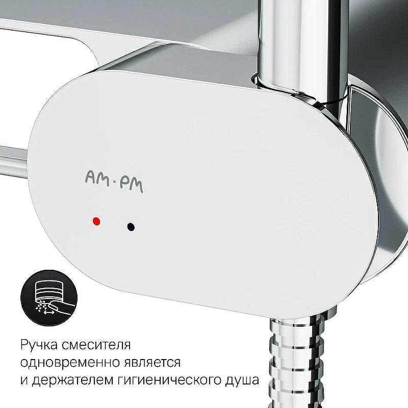 Унитаз с инсталляцией DIWO AM.PM Like C801900SC + DIWO 4501 (1101181) с сиденьем Микролифт с клавишей смыва цвет Хром