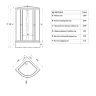 Душевая кабина Triton Стандарт 100x100 Щ0000061822 без гидромассажа
