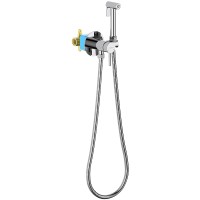Гигиенический душ со смесителем Aquatek Европа AQ1021CR Хром латунь встраиваемый