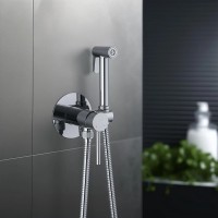 Гигиенический душ со смесителем Aquatek Европа AQ1021CR Хром латунь встраиваемый