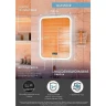Зеркало Континент Glamour 700х900 ЗЛП451 с подсветкой с многофункциональной панелью