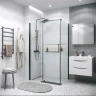Душевой уголок Grossman Pragma 110х100 120.K33.03.1110.21.00 профиль Черный матовый стекло прозрачное