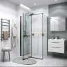 Душевой уголок Grossman Pragma 110х100 120.K33.03.1110.21.00 профиль Черный матовый стекло прозрачное