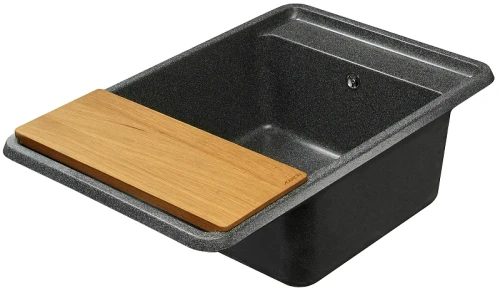 Кухонная мойка Aquaton Беллис 78 1A725032BS210 Графит искусственный камень (литьевой мрамор) встраиваемый