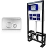 Инсталляция Bettoserb Sava Free Standing SFS40006462 для унитаза с клавишей смыва Хром матовый