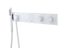 Смеситель для душа Boheme Zodiac 133-SYS-MW с термостатом цвет Белый матовый