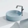Раковина-чаша Ceramicanova Element 36 CN6057ML Голубая матовая фарфор накладная