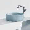 Раковина-чаша Ceramicanova Element 36 CN6057ML Голубая матовая фарфор накладная