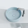 Раковина-чаша Ceramicanova Element 36 CN6057ML Голубая матовая фарфор накладная